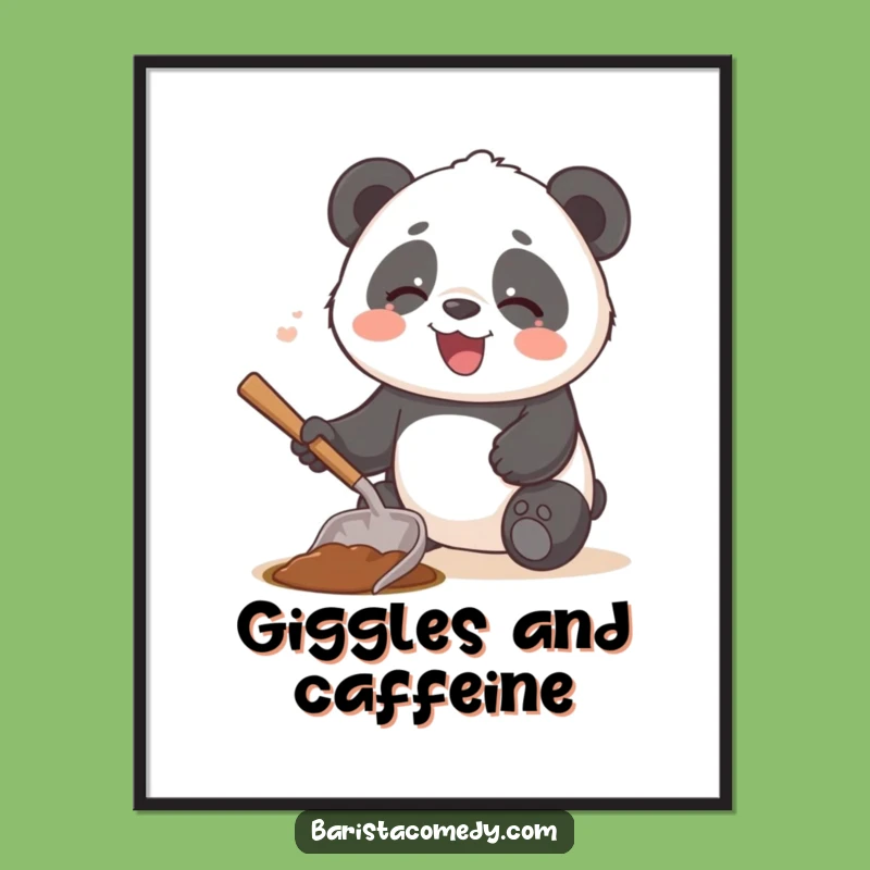 Funny Giggling Panda Digital Art: Instant Smiles & Panda Fans!