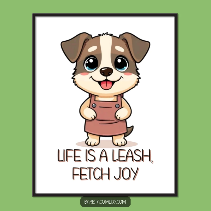 Funny Free Printable Dog Wall Art - Quirky Barista Downloadable Art